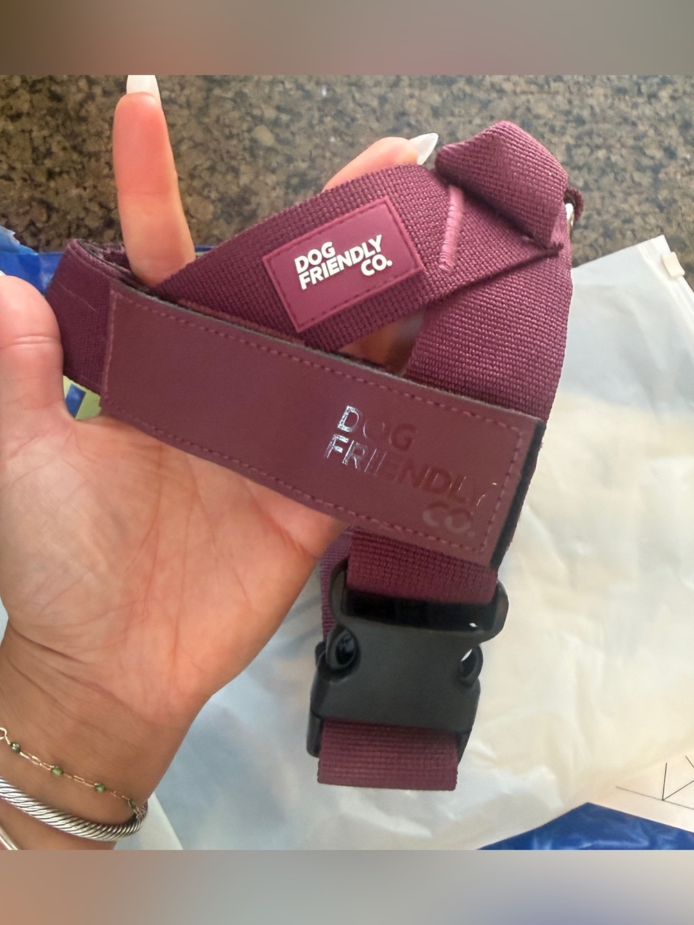 Dog Friendly Co Easy-Walk Dog Harness Premium Burgundy Size S